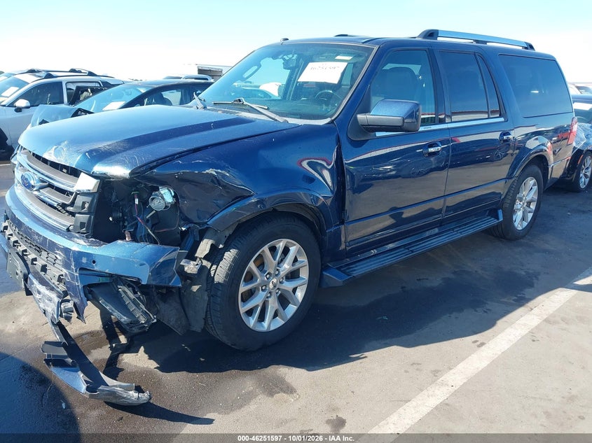 Vin: 1fmjk2at7hea26740, lot: 46751623, ford expedition el limited 20172