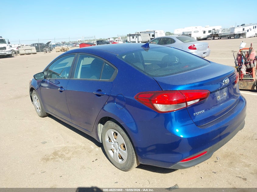 Vin: 3kpfk4a73je176556, lot: 46751695, kia forte lx 20183