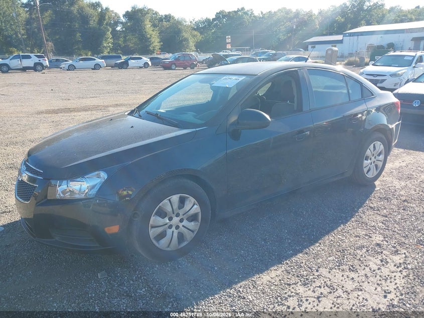 2014 Chevrolet Cruze Ls Auto, Rear, IAAI, VIN 1G1PA5SHXE7333082 — photo 2