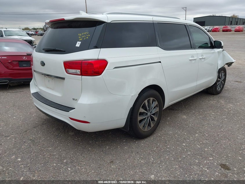 Vin: kndmc5c15h6343888, lot: 46751889, kia sedona sx 20174