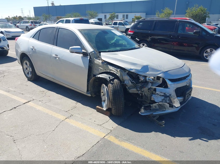 2016 Chevrolet Malibu Limited Lt, Перёд, IAAI, VIN 1G11C5SA1GF105774