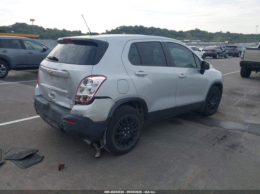 Vin: 3gncjksb0gl241422, lot: 46752061, chevrolet trax 1ls 20164