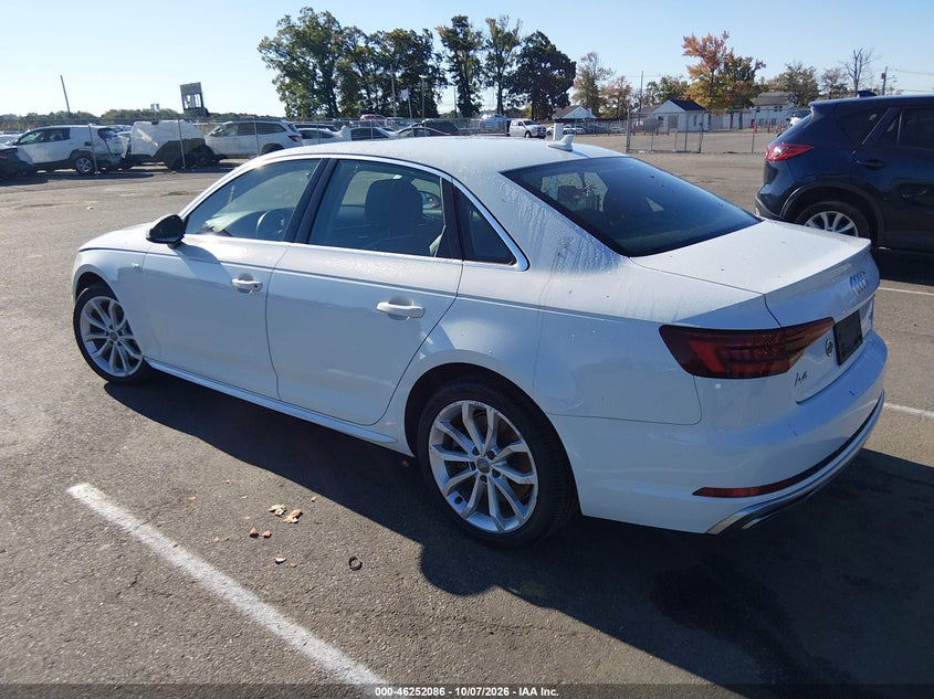 Vin: waudnaf42kn003391, lot: 46752112, audi a4 45 premium 20193
