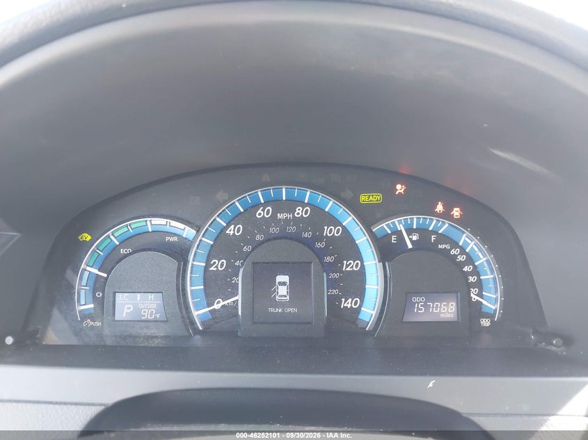 TOYOTA CAMRY HYBRID 2013 VIN 4T1BD1FK5DU092955