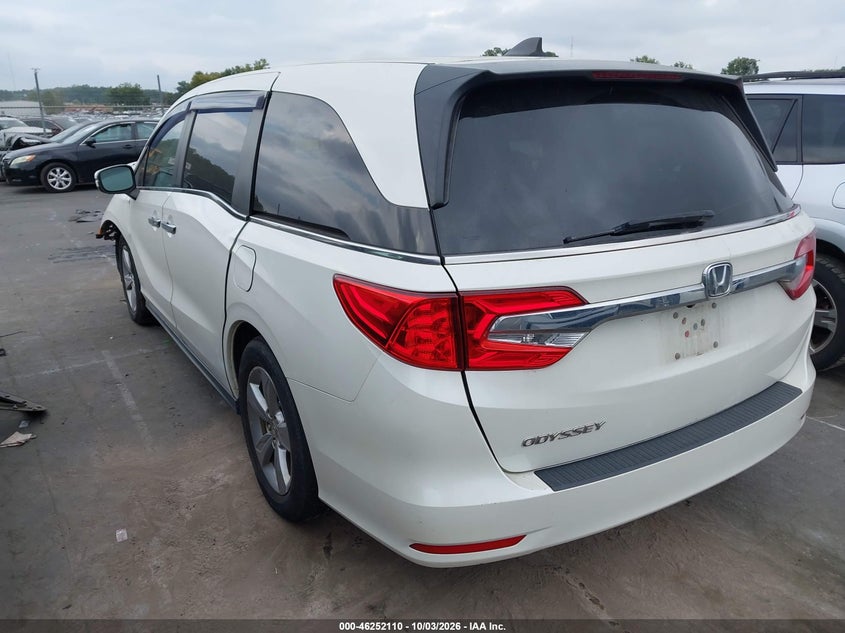 Vin: 5fnrl6h75jb010965, lot: 46752136, honda odyssey ex-l 20183