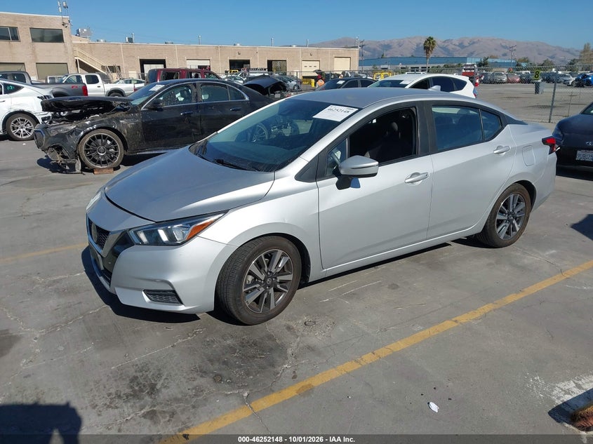 Vin: 3n1cn8ev9ml892410, lot: 46752174, nissan versa sv xtronic cvt 20212