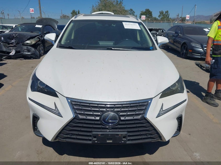 LEXUS NX 300H 2019 VIN JTJBJRBZ8K2101944