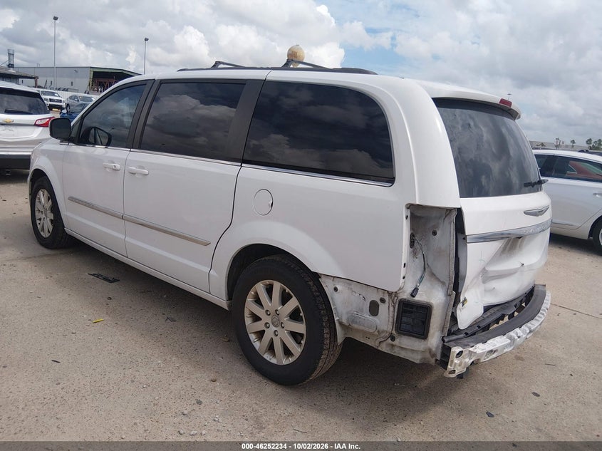 Vin: 2c4rc1bg4fr537905, lot: 46752260, chrysler town & country touring 20153