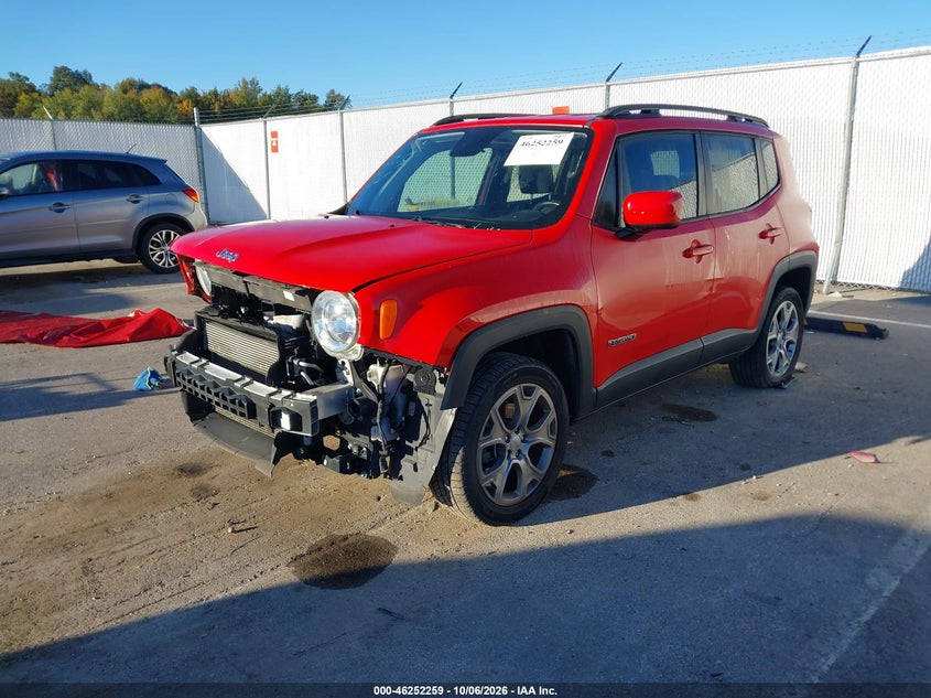 Vin: zacnjbbb8kpk35625, lot: 46752285, jeep renegade latitude 4x4 20192