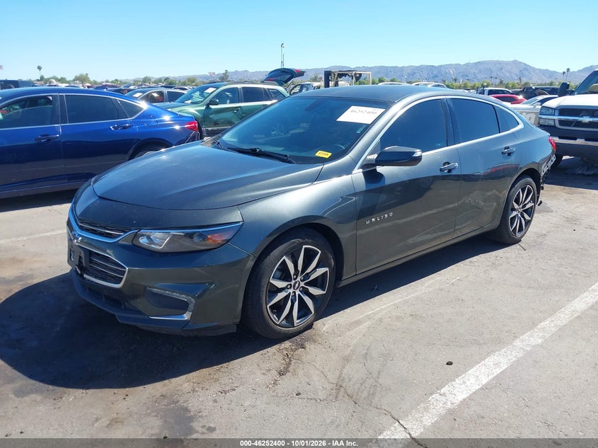 2017 Chevrolet Malibu, Удар сзади, IAAI, VIN 1G1ZE5ST0HF287273 — фото 2