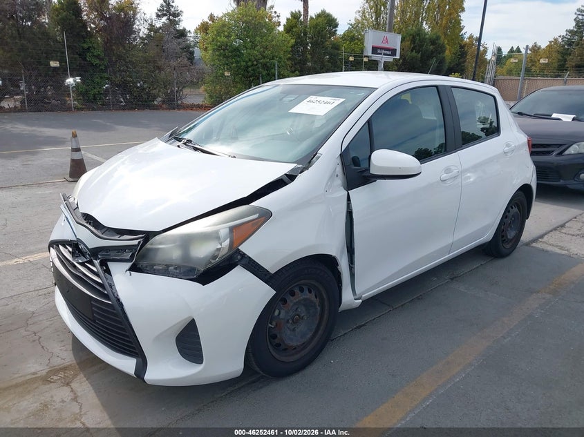 Vin: vnkktud35ha076757, lot: 46752487, toyota yaris l 20172