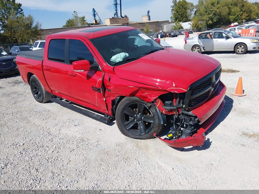 Vin: 1c6rr7mt7js150808, lot: 46752529, ram 1500 night  4x4 5'7 box 20181