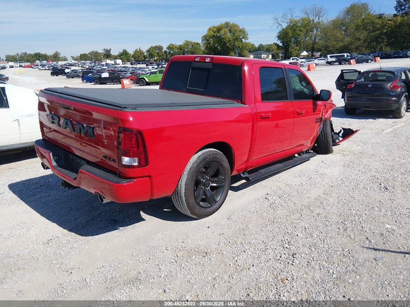 Vin: 1c6rr7mt7js150808, lot: 46752529, ram 1500 night  4x4 5'7 box 20184