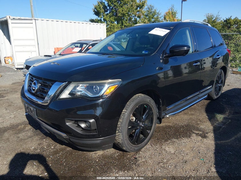 Vin: 5n1dr2mm4hc659267, lot: 46752575, nissan pathfinder platinum 20172