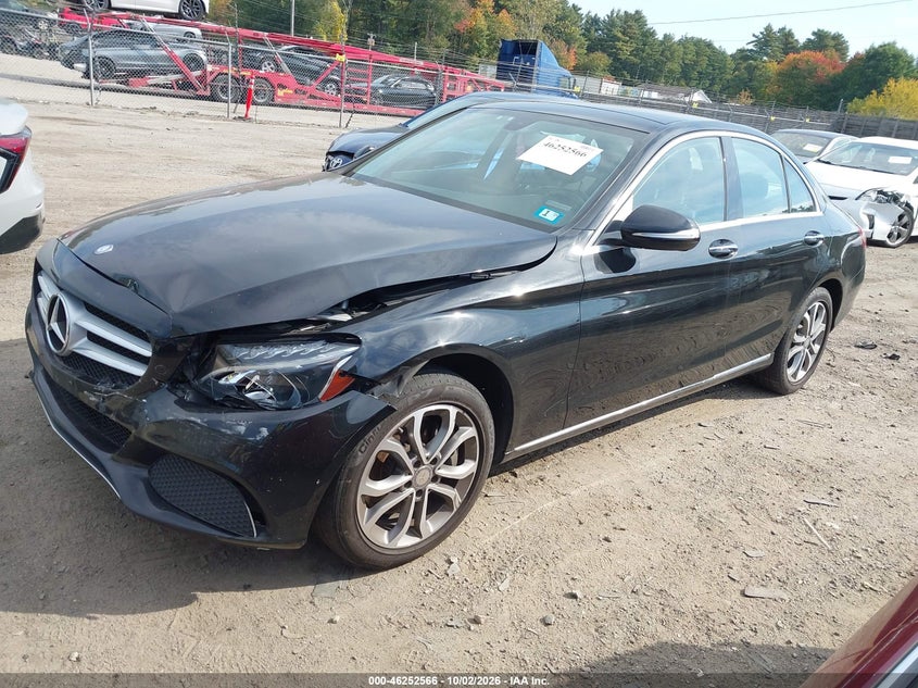 Vin: 55swf4kb4fu066204, lot: 46752592, mercedes-benz c 300 4matic 20152