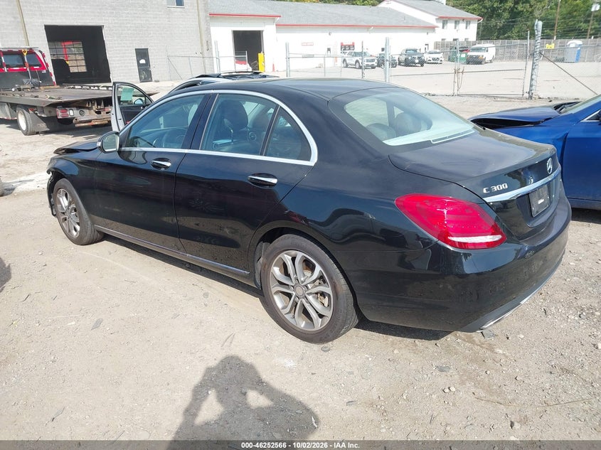 Vin: 55swf4kb4fu066204, lot: 46752592, mercedes-benz c 300 4matic 20153