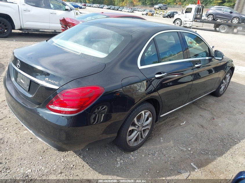 Vin: 55swf4kb4fu066204, lot: 46752592, mercedes-benz c 300 4matic 20154