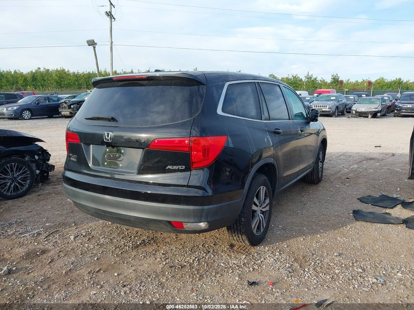 Vin: 5fnyf6h56gb085698, lot: 46752609, honda pilot ex-l 20164