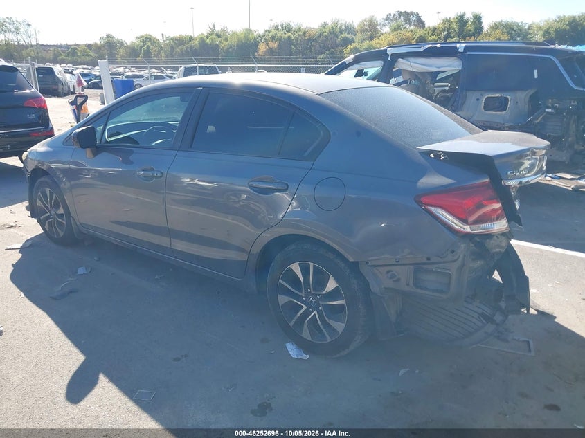 Vin: 19xfb2f8xee021773, lot: 46752722, honda civic ex 20143