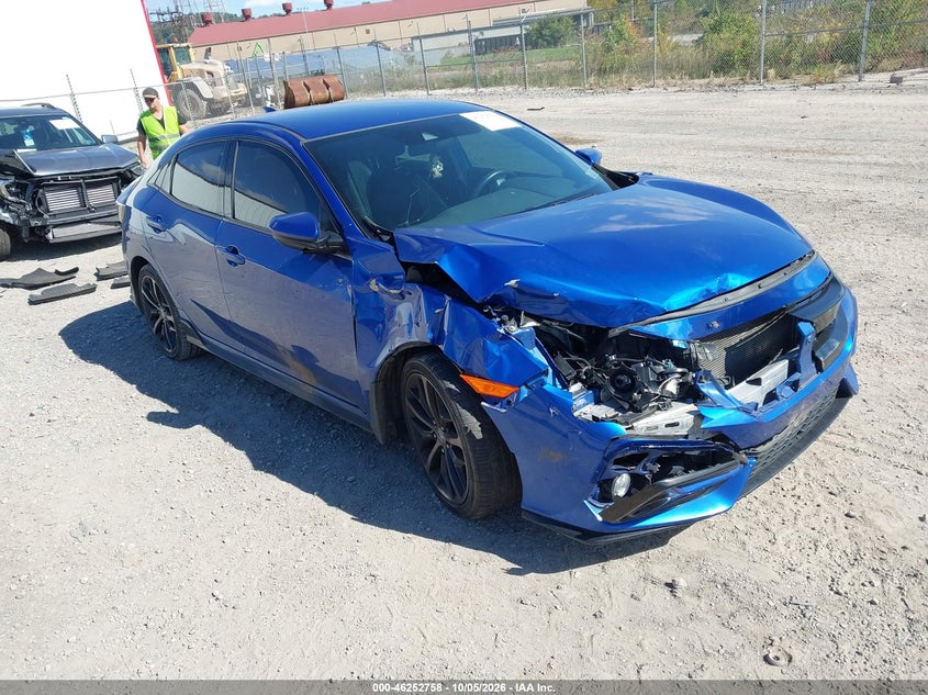 Vin: shhfk7h45lu226303, lot: 46752784, honda civic sport 20201