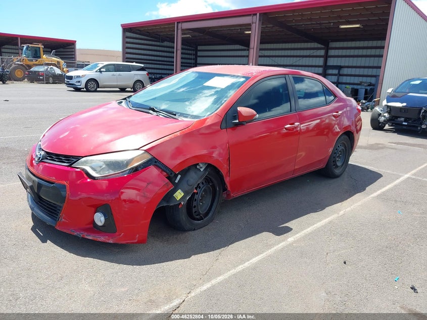 2015 Toyota Corolla, Front End, IAAI, VIN 5YFBURHE4FP264824 — photo 2