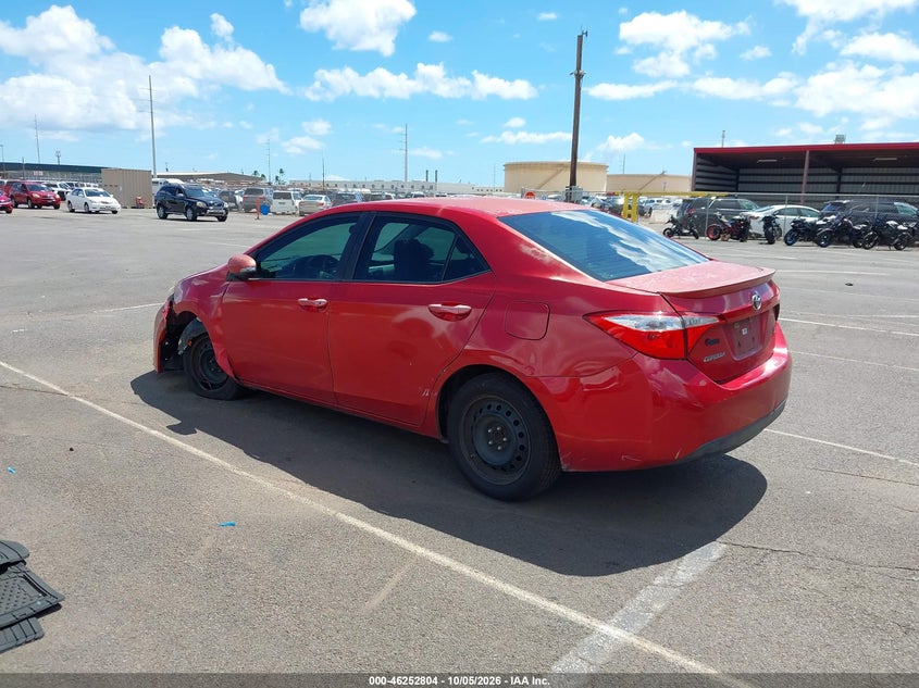 Vin: 5yfburhe4fp264824, lot: 46752830, toyota corolla s 20153