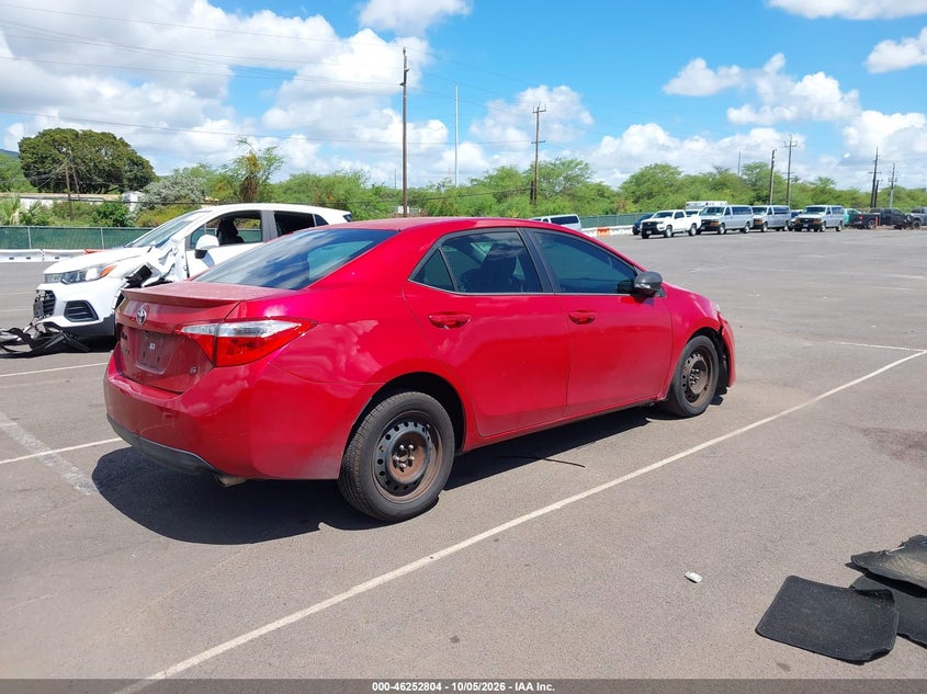 Vin: 5yfburhe4fp264824, lot: 46752830, toyota corolla s 20154