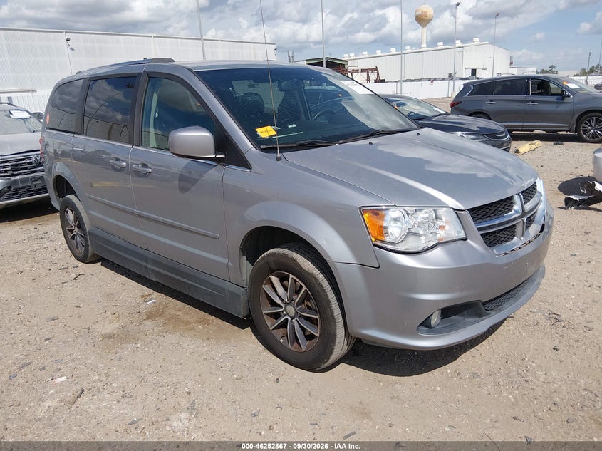 Vin: 2c4rdgcg7hr779427, lot: 46752893, dodge grand caravan sxt 20171