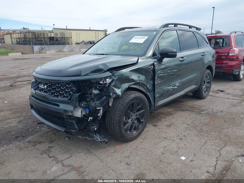 Vin: 5xyrldlc8pg225850, lot: 46752901, kia sorento x-line s 20232