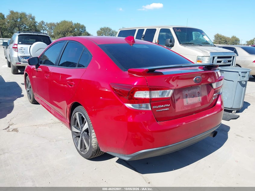 Vin: 4s3gkaj62k3617872, lot: 46752906, subaru impreza 2.0i sport 20193