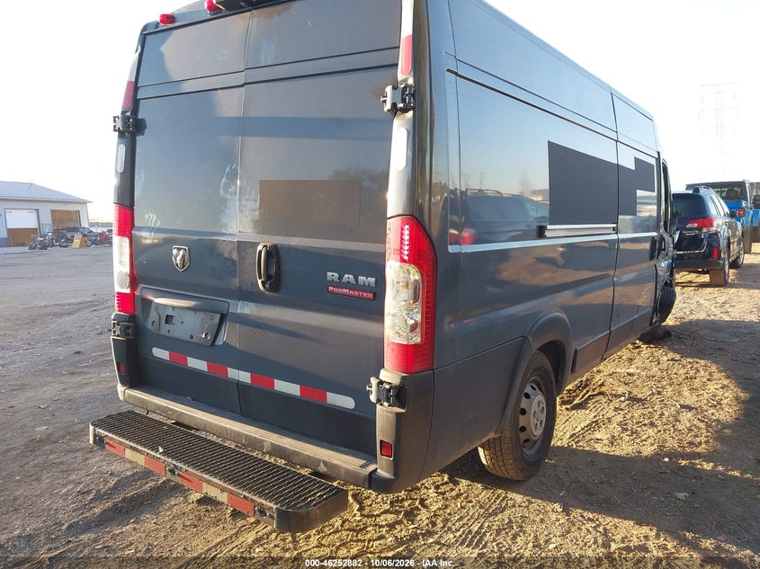 Vin: 3c6urvjg7le124933, lot: 46752908, ram promaster 3500 cargo van high roof 159 wb ext 20204