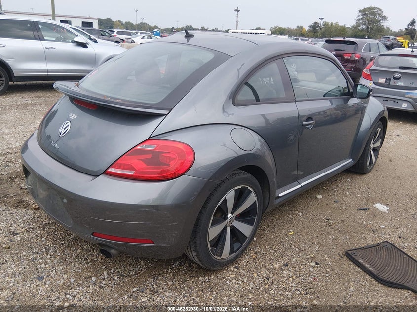Vin: 3vwv67at0dm606615, lot: 46752956, volkswagen beetle 2.0t turbo 20134