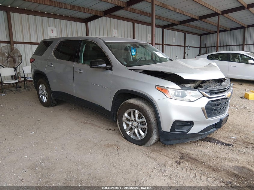 Vin: 1gnerfkw9kj142187, lot: 46752957, chevrolet traverse ls 2019 img_1