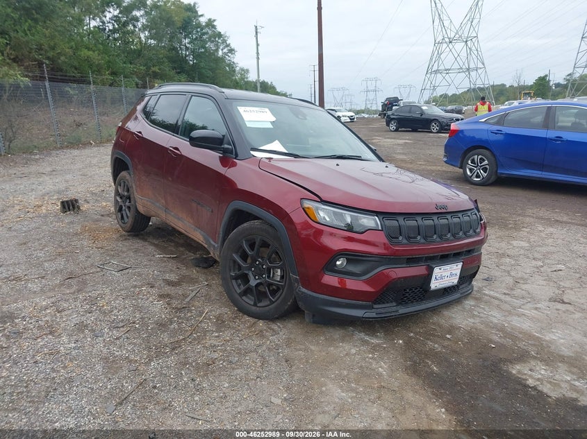 Vin: 3c4njdbb9nt184759, lot: 46753015, jeep compass altitude 4x4 20221