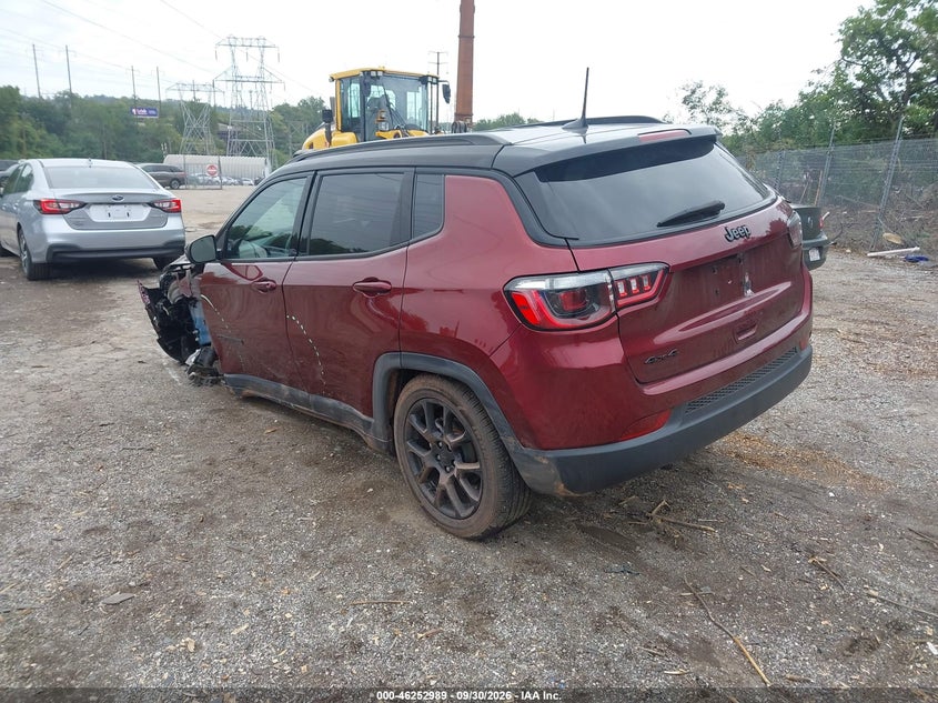 Vin: 3c4njdbb9nt184759, lot: 46753015, jeep compass altitude 4x4 20223