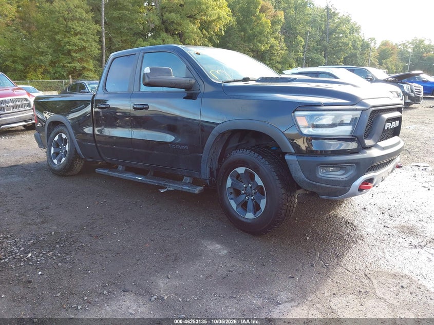 Vin: 1c6srfet6kn671030, lot: 46753161, ram 1500 rebel  4x4 6'4 box 20191