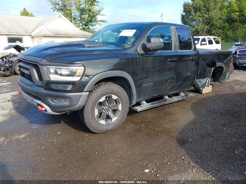 Vin: 1c6srfet6kn671030, lot: 46753161, ram 1500 rebel  4x4 6'4 box 20192