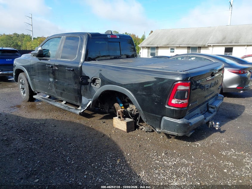 Vin: 1c6srfet6kn671030, lot: 46753161, ram 1500 rebel  4x4 6'4 box 20193