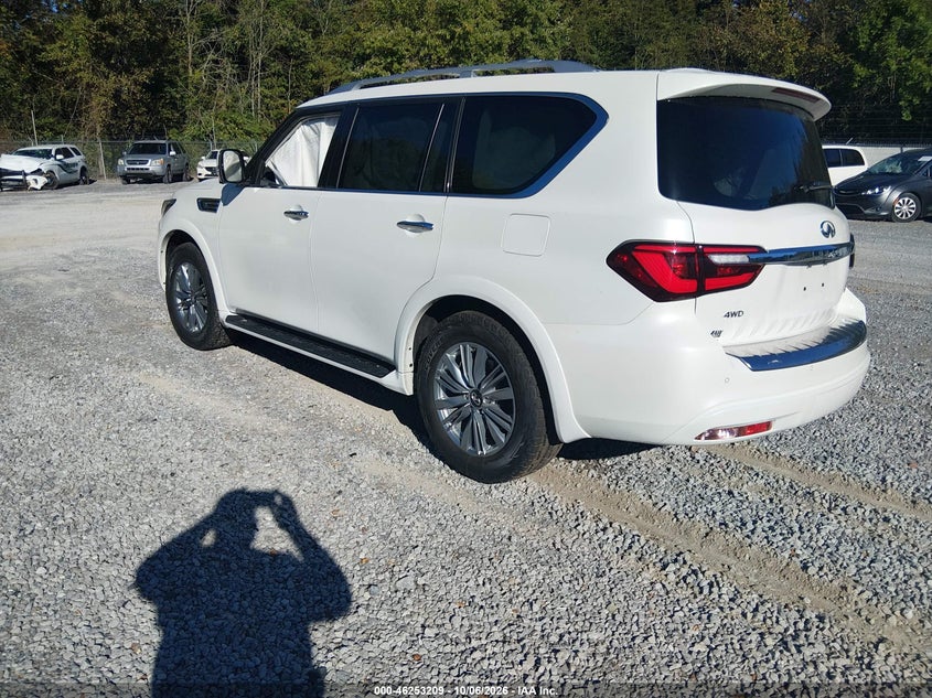 Vin: jn8az2ae8n9290821, lot: 46753235, infiniti qx80 luxe awd 20223