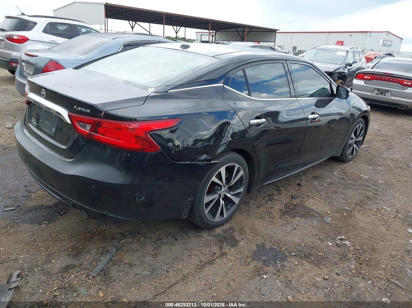 Vin: 1n4aa6ap4jc361933, lot: 46753238, nissan maxima 3.5 platinum 20184