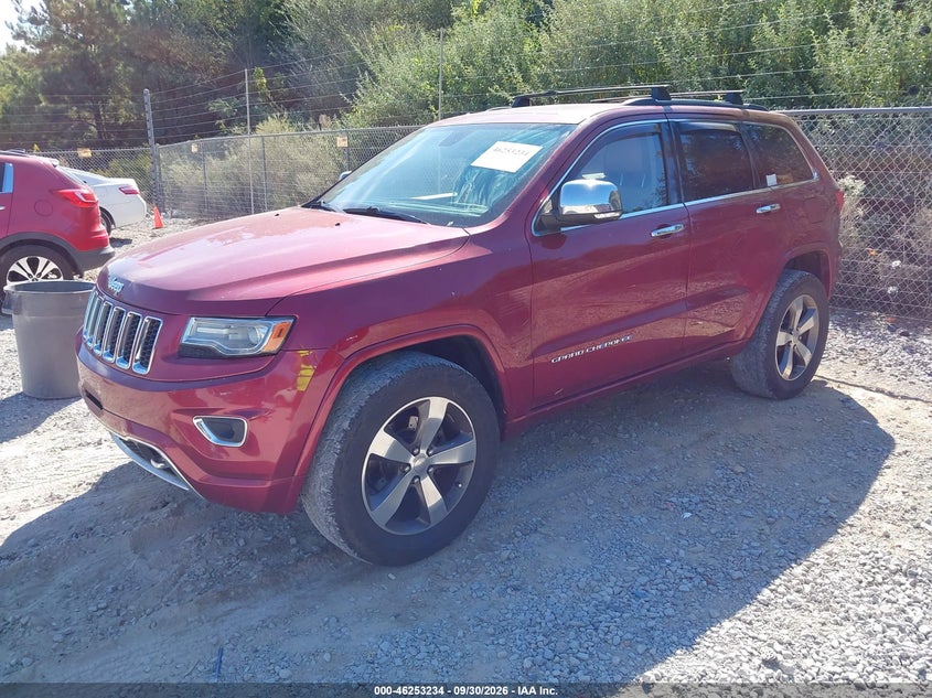 Vin: 1c4rjfcm5ec509612, lot: 46753260, jeep grand cherokee overland 20142