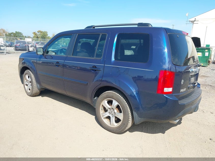 Vin: 5fnyf3h59eb018699, lot: 46753263, honda pilot ex-l 20143