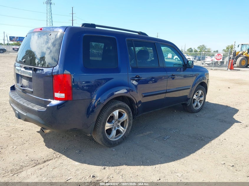 Vin: 5fnyf3h59eb018699, lot: 46753263, honda pilot ex-l 20144