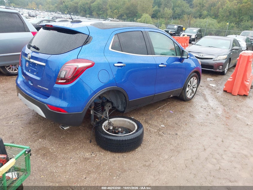Vin: kl4cjasb0hb022086, lot: 46753276, buick encore preferred 20174