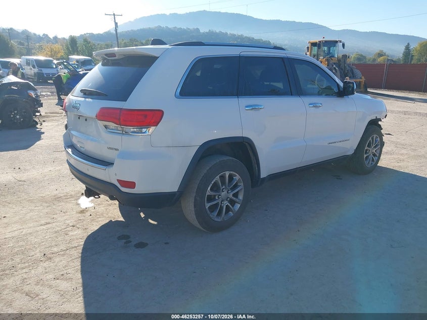 Vin: 1c4rjfbg0fc865432, lot: 46753283, jeep grand cherokee limited 20154