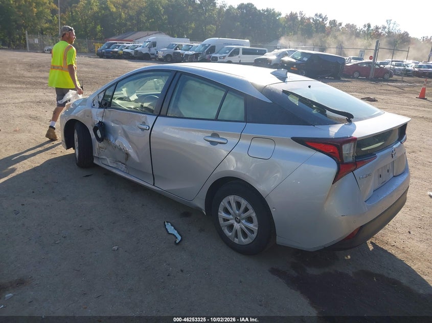 Vin: jtdkamfu0m3150346, lot: 46753351, toyota prius le 20213
