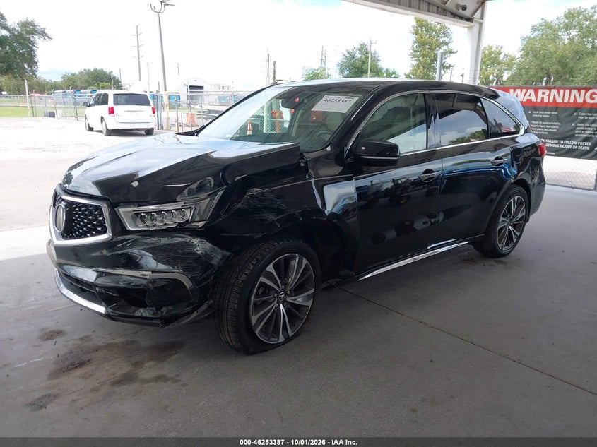 2019 Acura Mdx Tech Pkg, Удар спереди, IAAI, VIN 5J8YD4H58KL029795 — фото 2