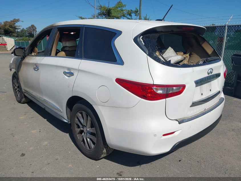 Vin: 5n1al0mn0ec535574, lot: 46753501, infiniti qx60 20143