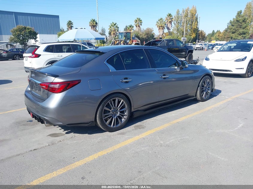 Vin: jn1fv7ar5jm480941, lot: 46753531, infiniti q50 3.0t red sport 400 20184