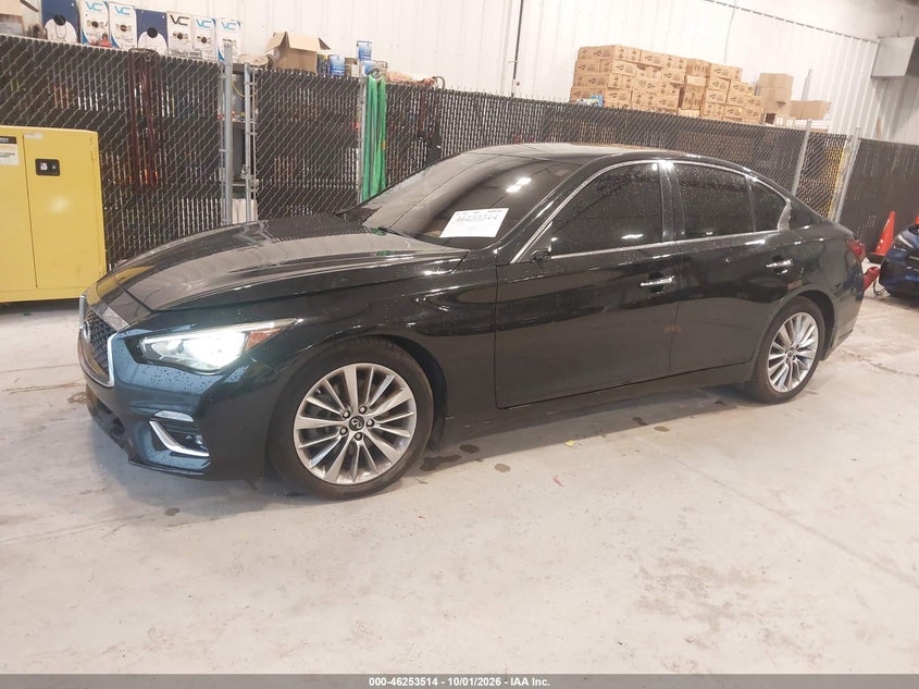 Vin: jn1ev7bp6mm703422, lot: 46753540, infiniti q50 luxe 20212